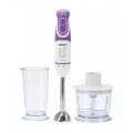 Blender de mana Heinner Charm HB-600UV, 600W, viteza variabila si turbo, alb-mov