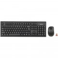 KIT Tastatura si Mouse Wireless A4tech 7100N, USB, negru