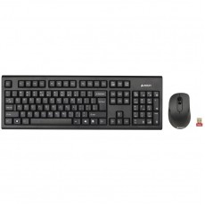 KIT Tastatura si Mouse Wireless A4tech 7100N, USB, negru