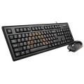 Kit tastatura si mouse cu fir A4Tech KRS-8572-USB, conexiune USB
