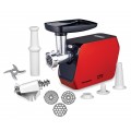 Masina de tocat Heinner MG-2100RD, 2100W, accesoriu suc rosii si carnati, culoare rosu-negru