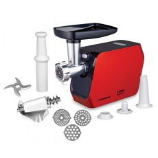 Masina de tocat Heinner MG-2100RD, 2100W, accesoriu suc rosii si carnati, culoare rosu-negru