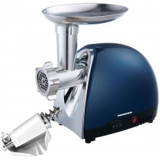 Masina de tocat Heinner MG1500TA-BL, 1600W, accesoriu pentru rosii si carnati, albastru