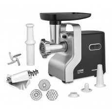 Masina de tocat carne Heinner MG-2100BKSL, 2100W, accesoriu rosii si carnati