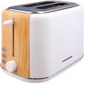 Prajitor de paine Heinner HTP-WH800BB, 800W, 2 felii, 7 niveluri de rumenire, alb