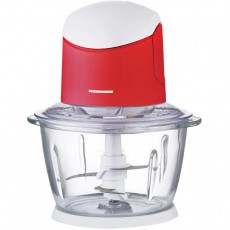 Tocator de legume Heinner HMC-K500WHR, 500W, bol din sticla 1L, 2 cutite din inox